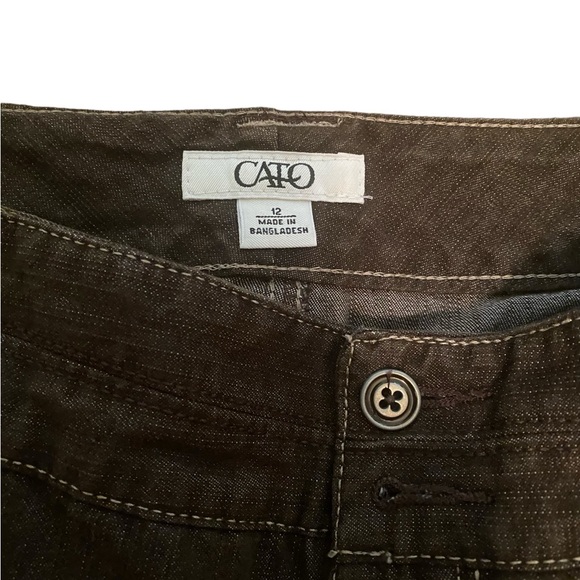 Cato Women’s Charcoal Jean/Pants Size 12 - Picture 3 of 6